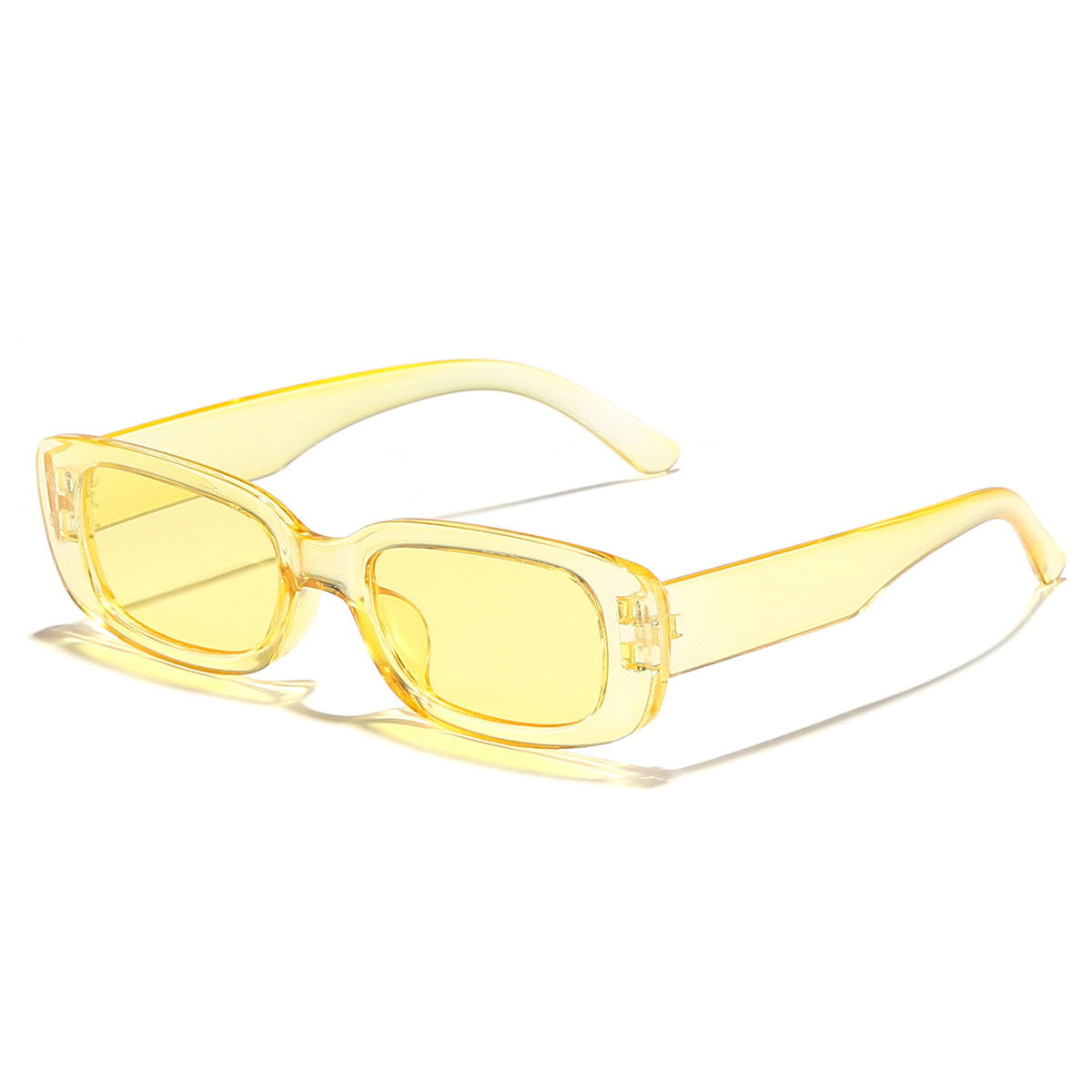 2021 nueva moda pequeño marco cuadrado gafas de sol jalea color gafas marco moda gafas de sol transfronterizo AliExpress 1224