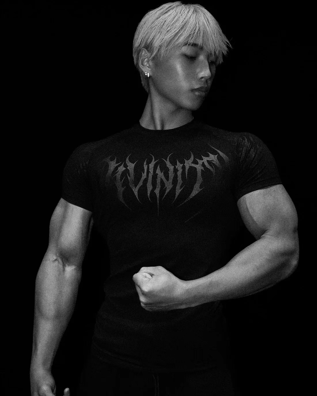 Breathedivinity Trendy Dark Style Men's T-shirt Sports, Fitness, Cycling, And Basketball, Exclusively For Cross-border 008_viptrois.com