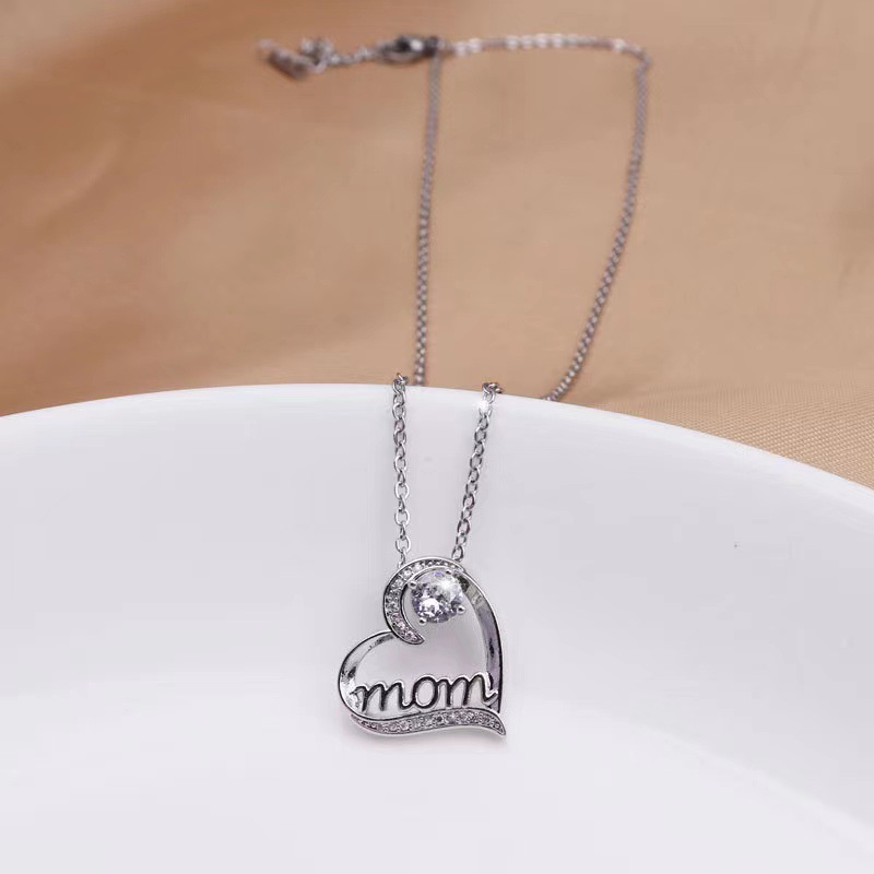 Copper Elegant Simple Style Letter Heart Shape Necklace display picture 2