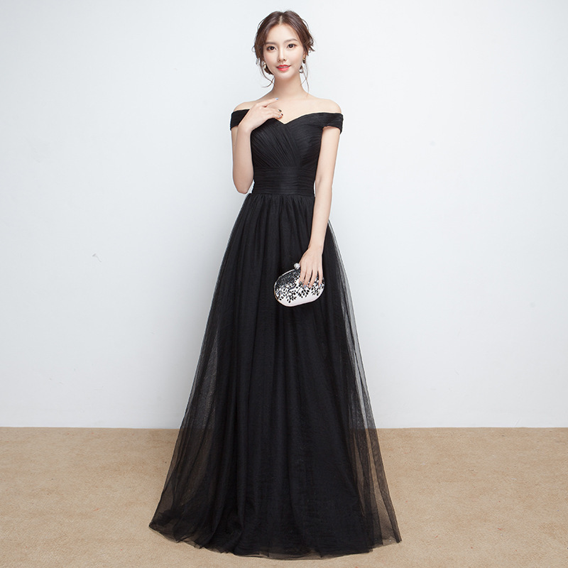 Bride's Toast 2026 New Spring Sexy Off-Shoulder Long Red Wedding Reception Evening Gown Dress_voghion.com