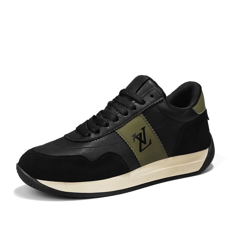 Chaussures de sport décontractées Forrest Gump 2026 pour hommes, semelles épaisses antidérapantes, noires, tendance et polyvalentes._voghion.com