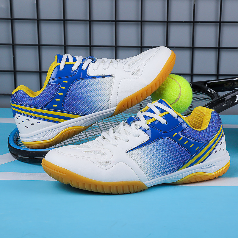 New Casual Badminton Shoes Breathable Non-slip Men's and Women's Light Table Tennis sneaker Tennis Training Shoes in stock