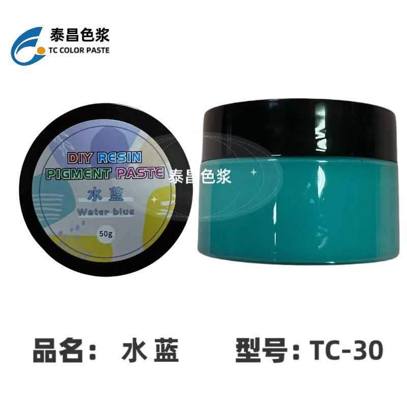 TC-30 글루 컬러 페이스트 아쿠아 블루, 오픈 병 50g