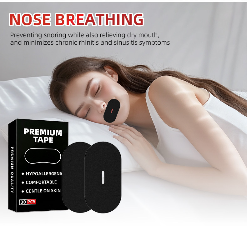 Mouth Breathing Correction Patch Anti Snoring Sleep Strip 30 Patches Box quality and texture