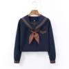 Long-sleeved top (goldfish knot for coffee)