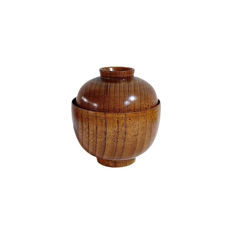 Manufacturer directly supply wooden with wooden bowl bowls to prevent hot falling children's bowl Chinese round small bowl spot wholesale