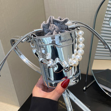 个性小众设计珍珠链条手提小包包时尚高级质感迷你韩版单肩斜挎包