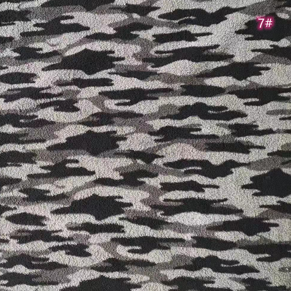 240g impresión de terciopelo de algodón de doble cara impresión de terciopelo de grano austríaco nacional de viento leopardo ropa zapatos para mascotas tela de juguete
