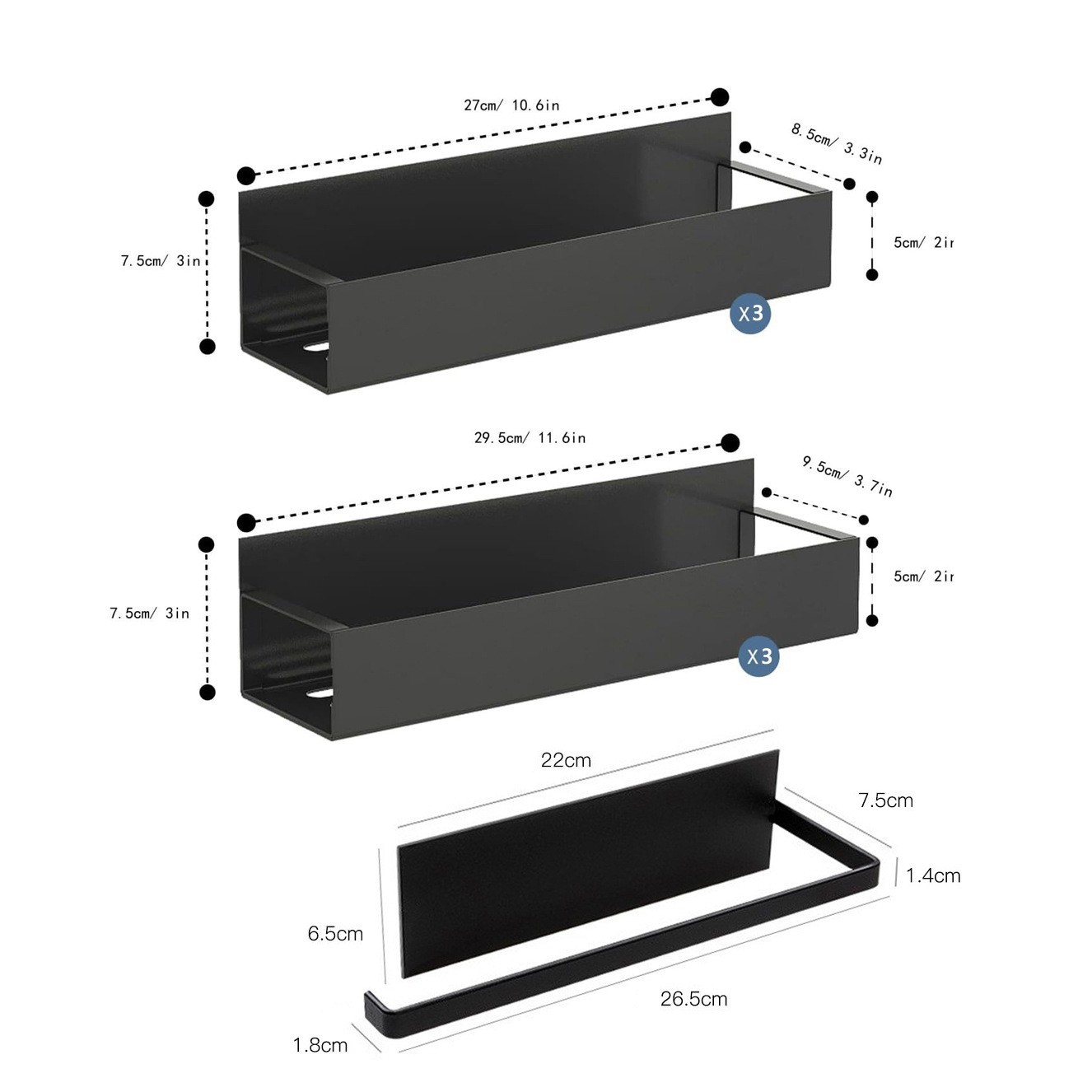 Estante de almacenamiento de imán lateral del refrigerador para almacenamiento de condimentos de cocina percha de almacenamiento móvil transfronterizo