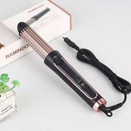 亚马逊新款造型拉直冷风卷发器卷发棒卷直两用直发夹烫发器直发器
