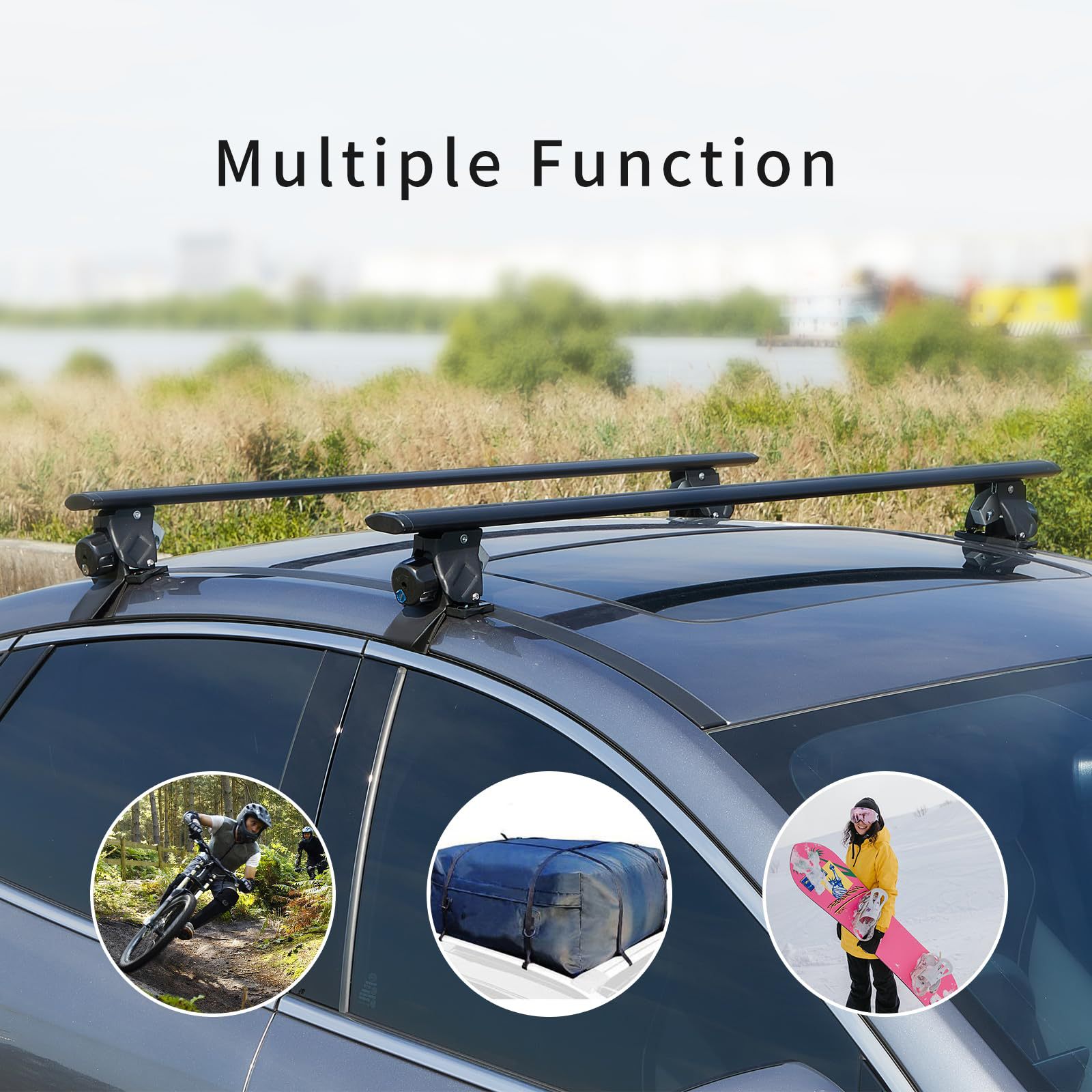 Universal Tiger Claw Style Car Roof Rack, Aluminum Alloy Car Roof Rack, Suitable for Luggage/Bicycle Rack