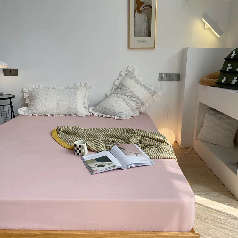 Fresh double-sided sheet, bedspread, mattress, protective cover, simple and elegant design, 5-28cm