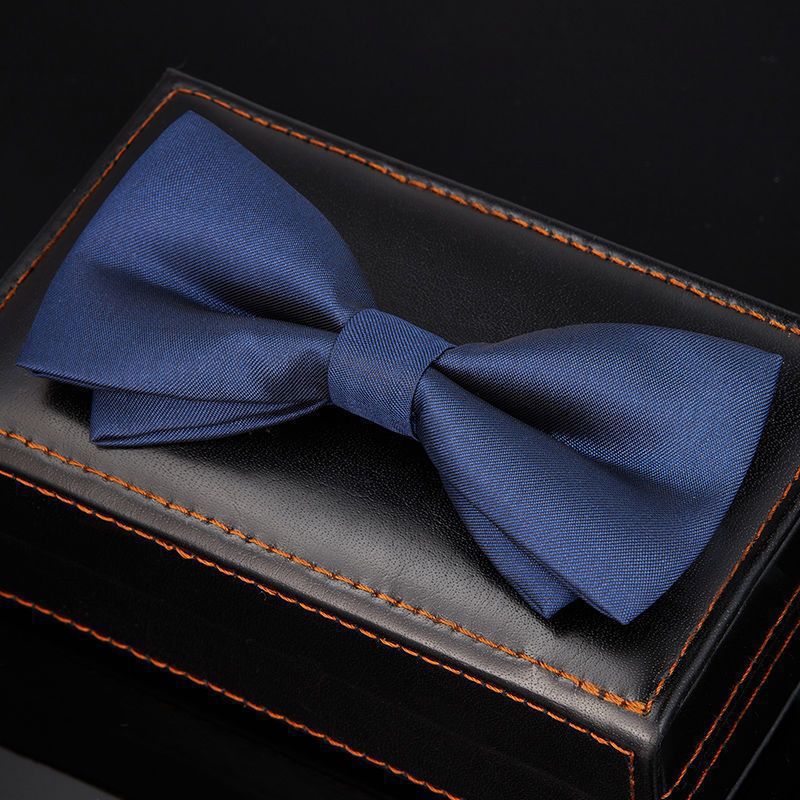 우아한 파란색 스레드 나비 넥타이♢