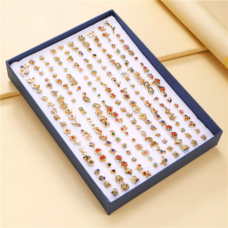 Д Earrings, fashionable lanyard holder, 100 pair, Korean style, simple and elegant design