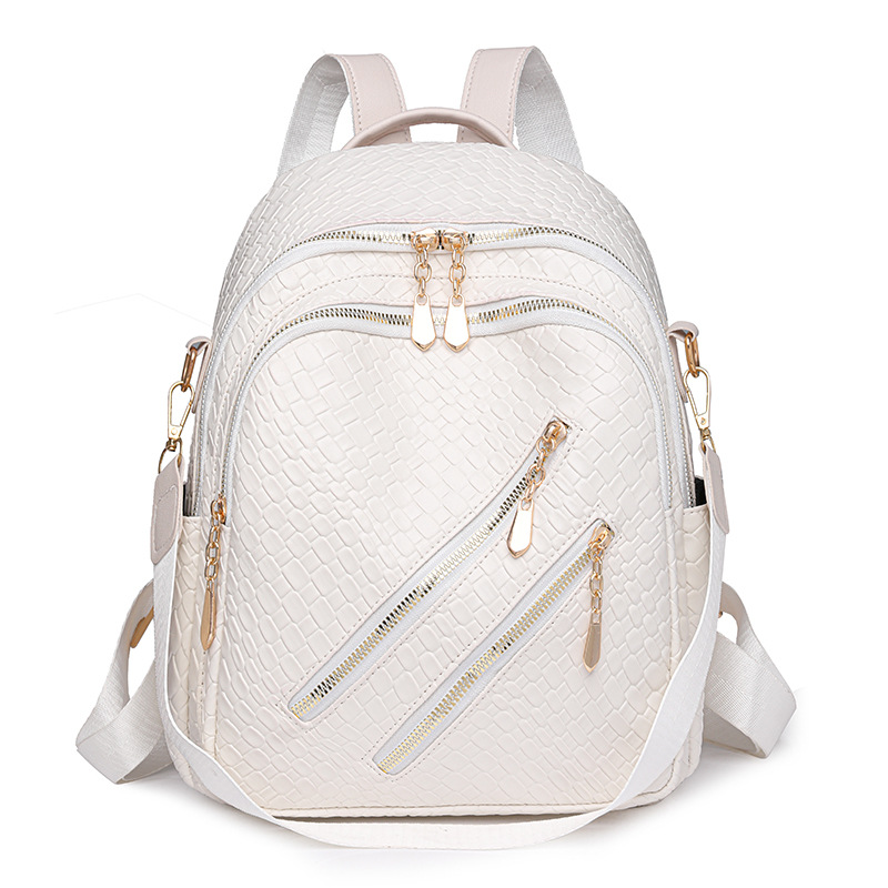 Comercio exterior al por mayor 2024 nueva mochila casual retro para mujer moda tejida viaje urbano mochila de gran capacidad