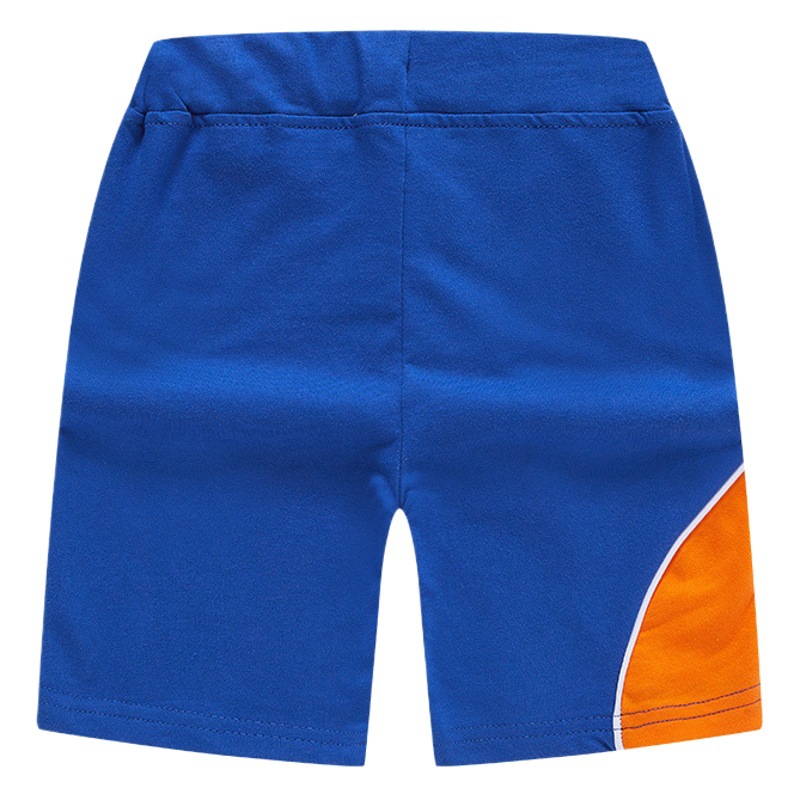 Pantalones cortos de verano para niños 2026, pantalones casuales hasta la rodilla con estampado de letras, patchwork, venta al por mayor