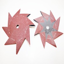 461中软布八角砂布八瓣砂根雕红木家具打磨沙布花5寸砂布风车砂纸