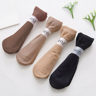 [Value 20/5 Pair Pack] Socks Women's Anti-hook Silk Short Stockings Summer Velvet Thin Women's Short Socks