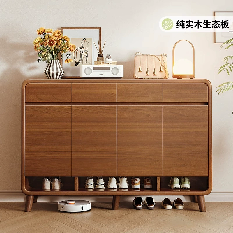 Деревянный обувной шкаф для домашнего использования