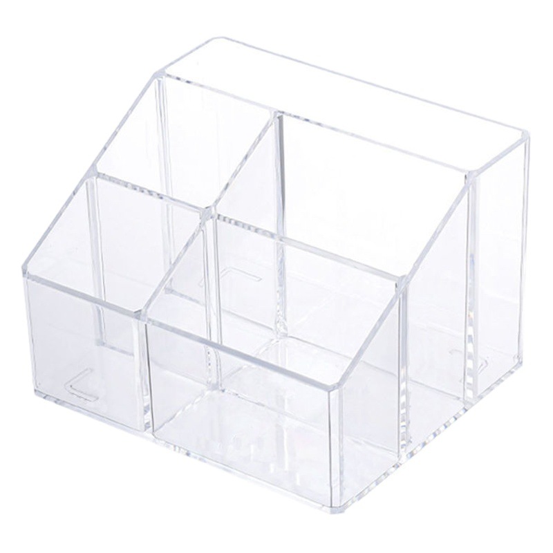 Acrílico transparente titular de la pluma de escritorio ins gran capacidad Nota caja de almacenamiento de escritorio de oficina de almacenamiento rack caja de organización