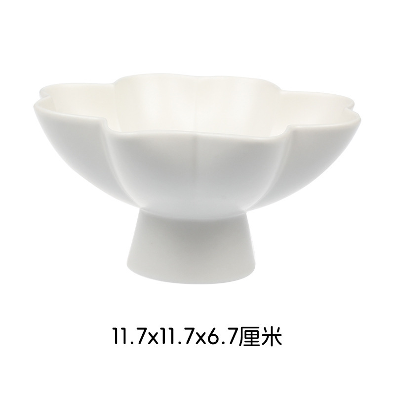 白磁クラフト、シンプルスタイル、高級感、創作花の賛歌、陶磁器食器セット、お手入れ簡単食器セット|undefined