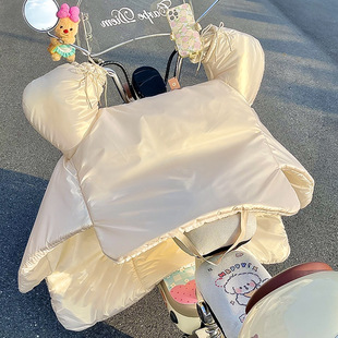 Windshield quilter winter windproof warm four seasons universal fleece-lined thickened rainproof cute sunflower motorcycle cold cover