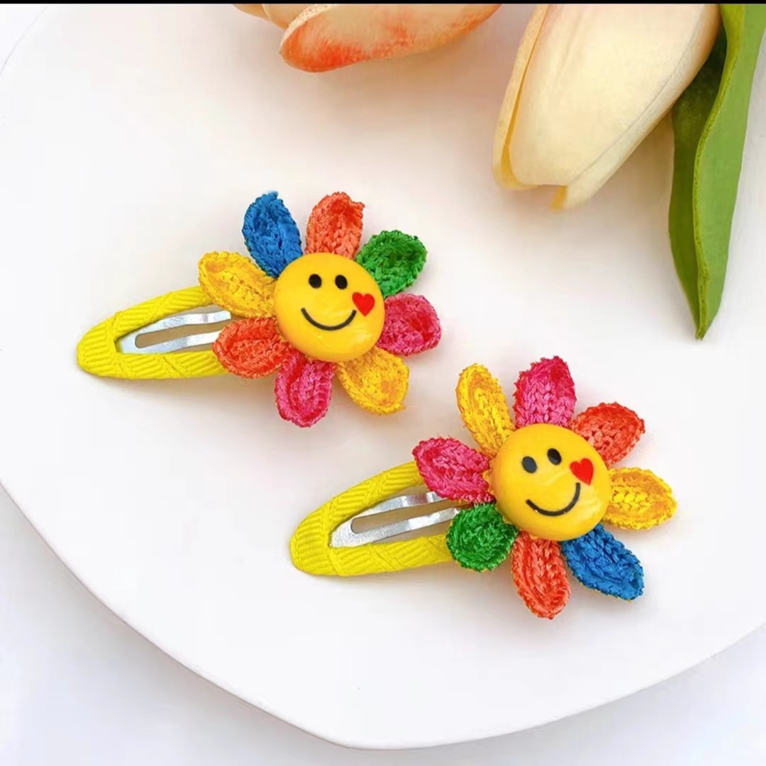화려한 해바라기 머리핀 1