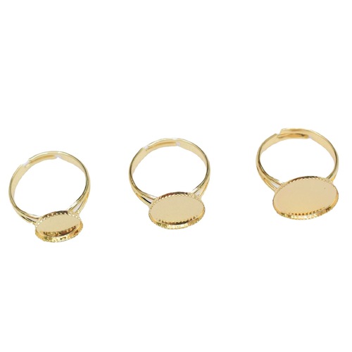 Color-preserving 14k gold-covered ring bottom bracket and crankset accessories pure copper ring empty bracket semi-finished diy handmade materials wholesale