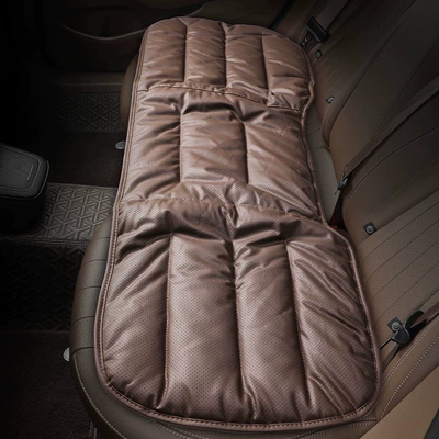 nappa leather car seat cushion – Seat cushion, seat cover - coffee-color-back-row-long-cushion