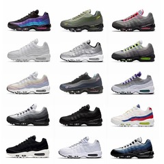 正規品耐官aj低男靴AIR MAX 95レトロエアクッション靴緩震百合通気スポーツランニングシューズ