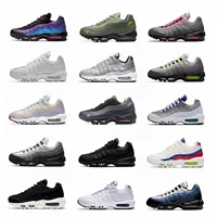 Подлинные мужские кроссовки Nike official AJ низкого верха AIR MAX 95 ретро с воздухоподушкой, проходимость, дышащие кроссовки для спорта и бега