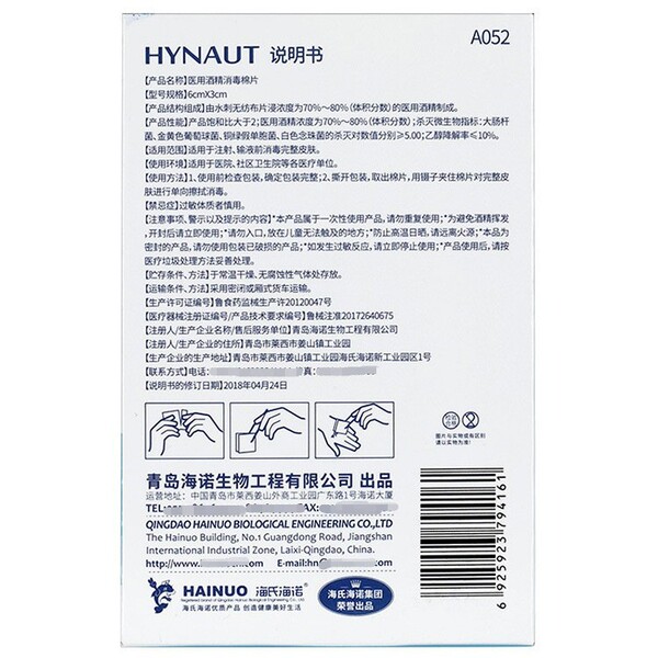 Antibacterial cotton pads
