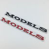 Suitable for Tesla Tesla rear tail label Tesla Model S metal modified car logo