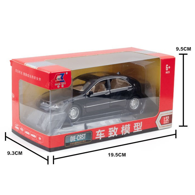 Coche de aleación modelo de coche 1:32 Toyota 12 generación corona tire hacia atrás con sonido y luz niño juguete coche modelo adornos