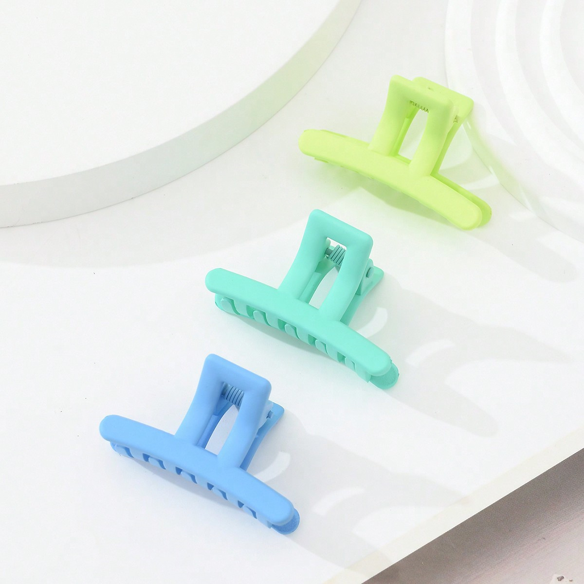 3-piezas pequeño tamaño clip helado mate niña niños mini lindo color horquilla roto pelo tiburón clip transfronterizo