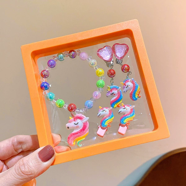 7#Rainbow Horse 5 -piece set [Contains box]