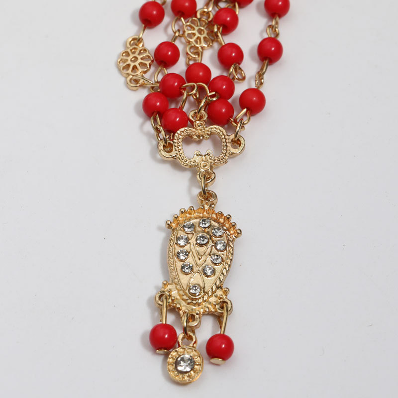 Europea y americana Bohemia princesa estilo mismo retro gótico flash diamante lujo acrílico accesorios para el cabello pelo cadena tocado cabeza cadena