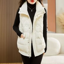 新款女装羽绒马甲轻薄保暖时尚百搭修身外套