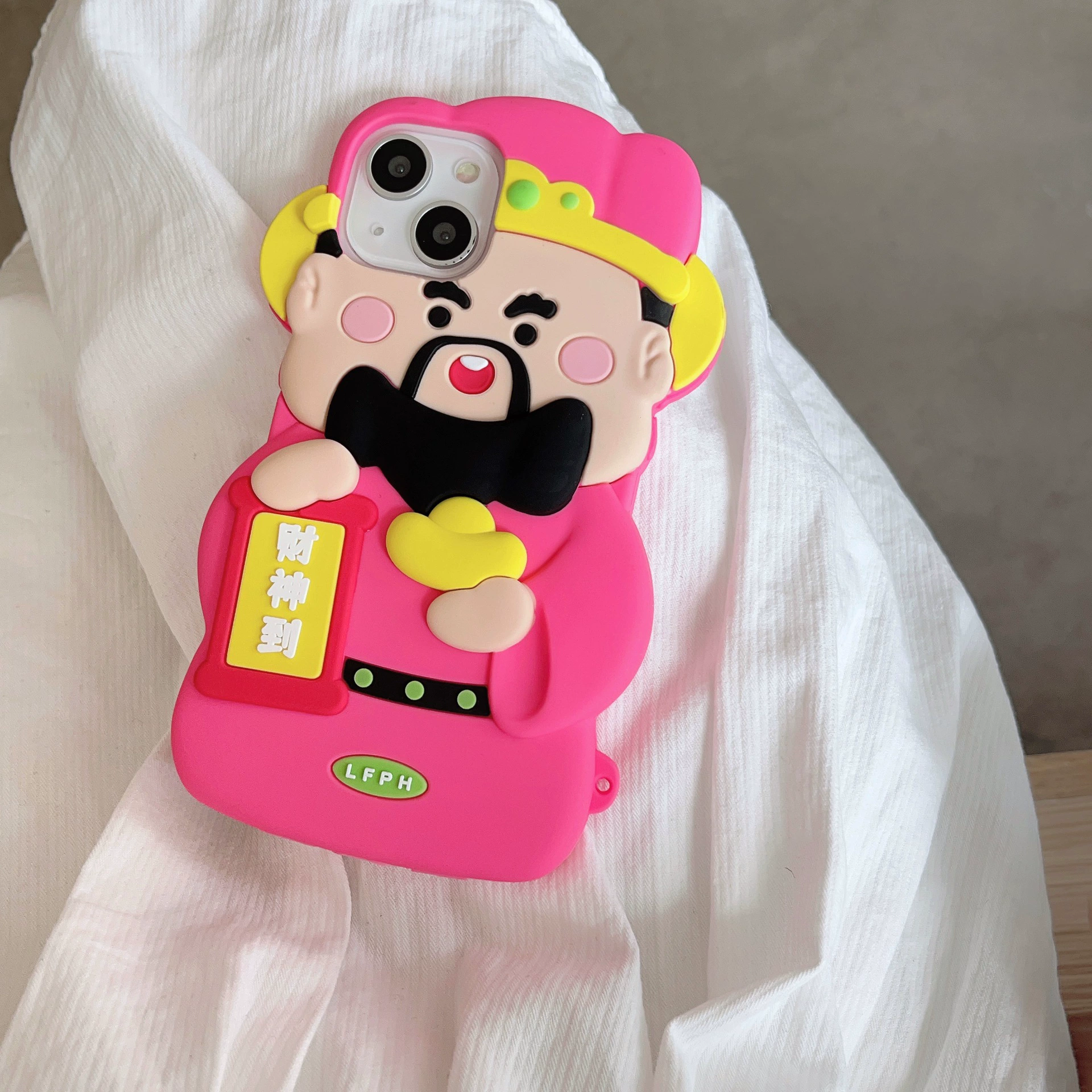 Яблоко, мультяшный iPhone 14, совместимый трехмерный силиконовый телефон, iPhone