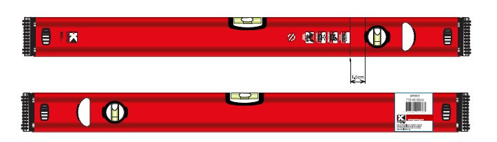 一级代理冲两钻特价!直销以色列KAPRO方管水平仪/水平尺90CM