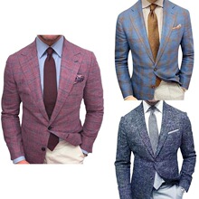 Q 35368 Digital Print Plaid Blazer ������������ ŷ���羳