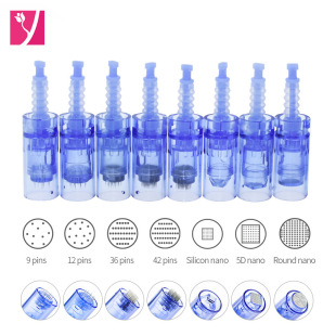 Dr Pen A6 Short Blue Electric Microneedle A1 Long Blue Microneedle Instrument Introduction Tattoo Machine Consumables Bayonet Microneedle