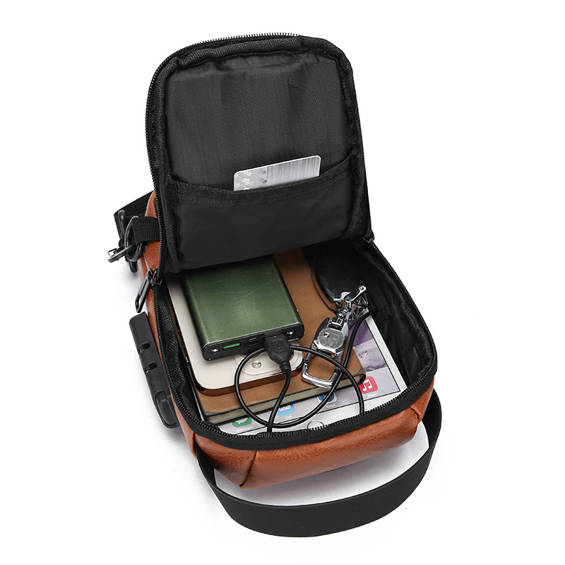 Bolsa de pecho de hombre de explosión transfronteriza, nuevo tipo de mochila de motocicleta, mochila de hombro casual de gran capacidad, moda multifuncional