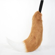 动漫大号手作毛绒兽耳兽尾cosplay饰品道具狐狸尾巴狼尾配饰漫展