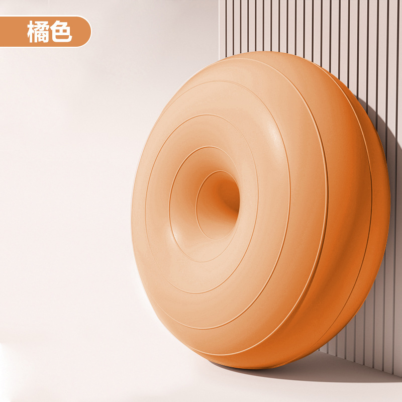 Pelota de yoga de pilates donut bola de manzana engrosada a prueba de explosiones ejercicio fitness recuperación posparto equilibrio estable hemisferio
