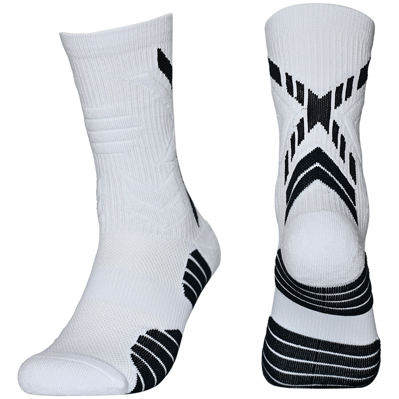 Elite Basketball Socks High Tube American Towel Bottom Mid Tube Practical Training Socks Short Tube Thickened Sports Men's Football