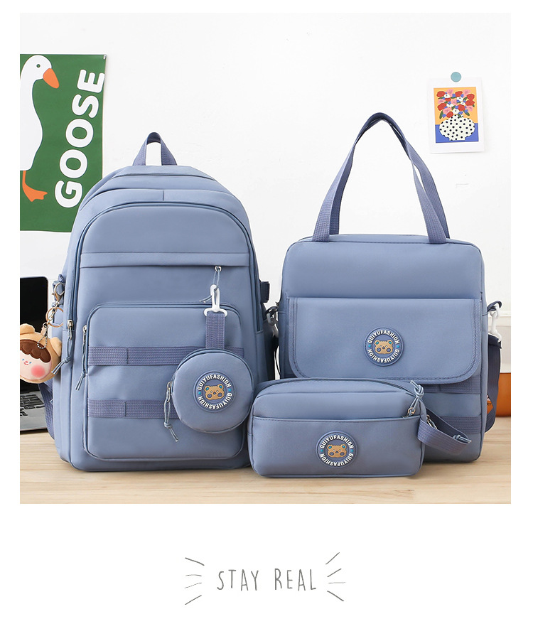 Zaini per bambini, estate, nuova stagione scolastica, zaino per studenti della scuola primaria di 3a e 4a elementare, stile coreano, semplice, grande capacità, borsa casual in tela_voghion.com