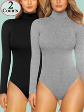T 50669 Sexy Turtleneck Bodysuit �Ը��B�w��