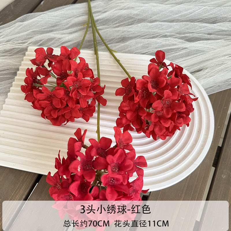 3 작은 수국-레드