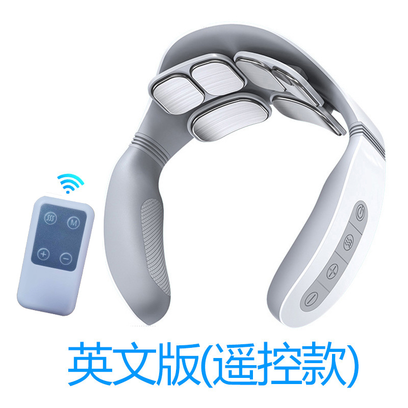 Instrumento de masaje hombro y cuello mejorado protector de cuello de seis cabezas pulso eléctrico hombro y cuello masajeador